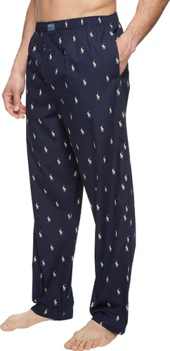 Vista 2 de Polo Ralph Lauren Ropa Interior para Hombre Pantalones Joggers de Punto de Jersey Pony azul marino/crema