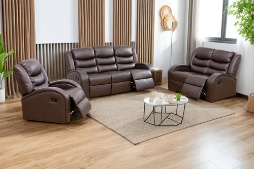 Vista 22 de A Ainehome Sofá reclinable de lujo, juego de muebles de sala de estar, sofá reclinable para caravana, sofá biplaza reclinable, para sala de estar