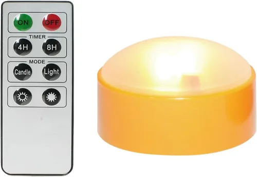 Vista 23 de 4 luces LED de calabaza Jack-O-Lantern con batería de Halloween con control Naranja