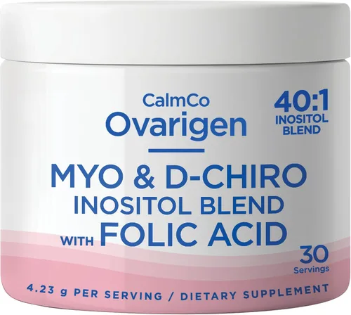 Vista 8 de CalmCo Ovarigen Myo-Inositol & D-Chiro Inositol Mezcla en polvo, 30