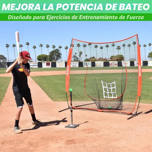 Vista 2 de GoSports pelotas de entrenamiento con peso de 2.8 pulgadas - Entrenamiento de bateo y lanzamiento para todos los niveles de habilidad - Mejora