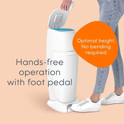 Vista 4 de Cubeta contenedora pañales sucios con tecnología antiolor Playtex, de Diaper Genie, Blanco