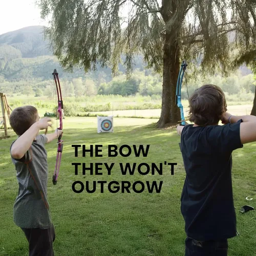 Vista 5 de Genesis Original Compound Bow & Arrow Kit - Adjustable Compound Bow for All Skill Levels Púrpura
