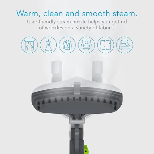 Vista 5 de Steamfast SF-520 Aspiradora a vapor para telas, con manguera térmica y ganchos para prendas