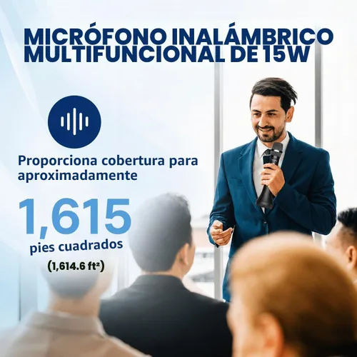 Vista 5 de Amplificador inalámbrico de voz del micrófono de Bluetooth con 3 efectos de sonido H9