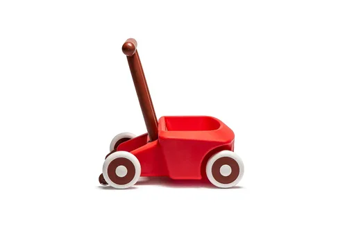 Vista 2 de Italtrike Roberto Baby Walker, juguete para bebé de empujar y tirar, aprender a caminar, niños pequeños, freno de seguridad, compartimento