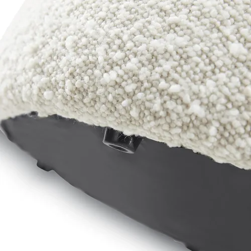 Vista 6 de Poly & BARK Otomana Basilea en Crema White Boucle
