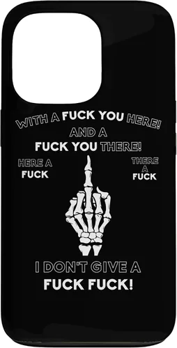 Vista 10 de Skeleton Middle Finger F You Pun Adult Humor Novelty Gifts Case for iPhone 17