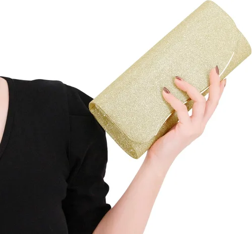Vista 6 de Naimo - Deslumbrante bolsa pequeña de solapa, con cadena desmontable para eventos nocturnos.