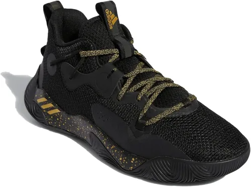 Vista 2 de adidas Tenis de baloncesto unisex para adultos Harden Stepback 3 Núcleo negro y blanco
