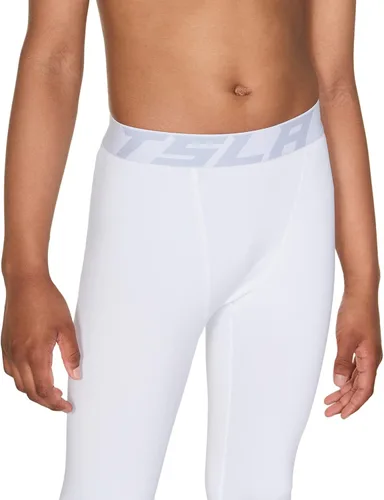 Vista 6 de TSLA Paquete de 1 o 2 pantalones de compresión térmica para niños y niñas, leggings deportivos deportivos y pantalones de correr