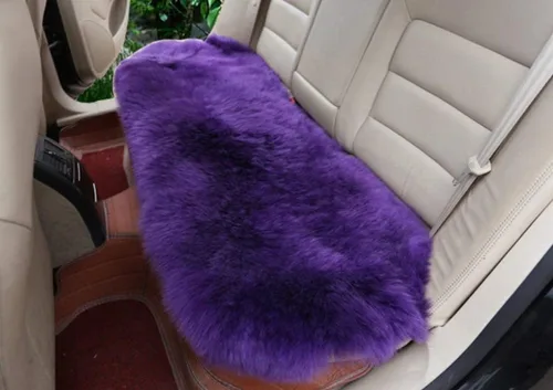 Vista 16 de Calor Invernal: Funda Universal de Asiento de Piel de Oveja - Lana Natural, para Autos, Camiones, SUV y Furgonetas - Acompañante de Conducción