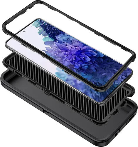 Vista 7 de para Galaxy S20 FE 5g Funda, Protección Completa de 3 Capas Resistente a Golpes, Anti-caída y Anti-polvo, Cubierta Rígida de Alto Impacto