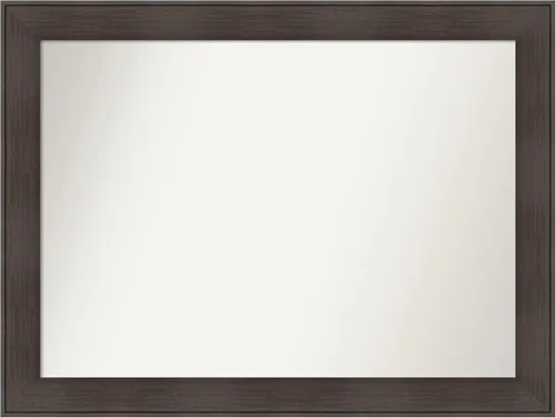 Vista 106 de Amanti Art Espejo personalizado, espejo de baño de veta de madera rústica William, espejo de pared o espejo de tocador de baño sobre el fregadero