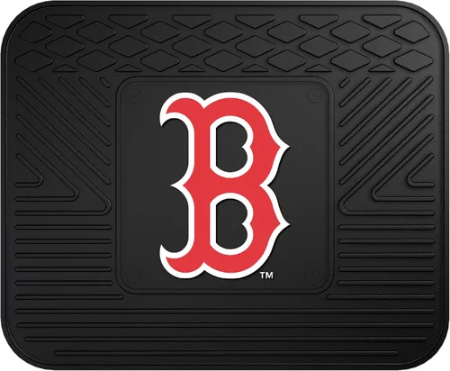 Vista 6 de FANMATS MLB Boston Red Sox tapete de vinilo para auto, Juego de 2 alfombrillas para coche de vinilo, Negro