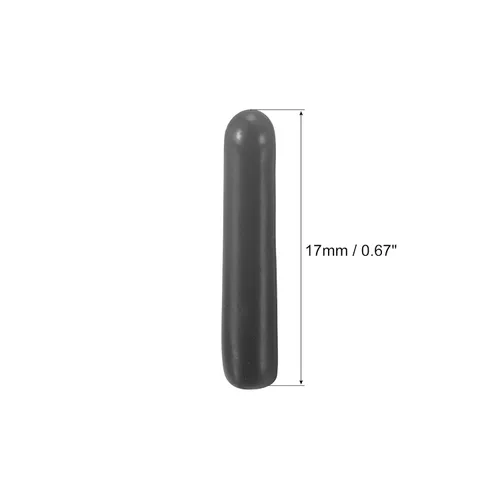 Vista 2 de uxcell Rubber End Caps, 60Pcs Round Screw Thread Protector 1.5mm Dia Bolt Cap Covers Hole Plugs for Tubing Pipe Rod Nut Furniture, Black