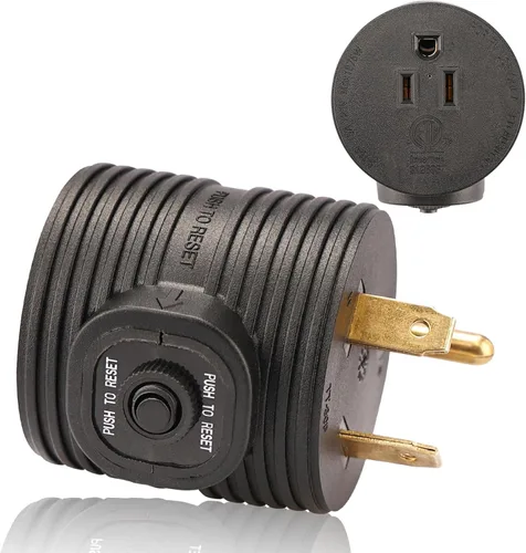 Vista 9 de RVGUARD - Enchufe Adaptador de 50 Amperios a 30 Amperios con Protección contra Sobrecarga