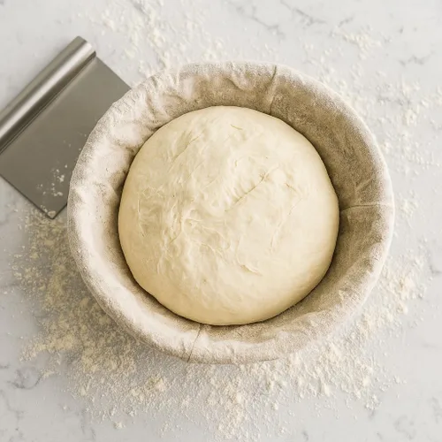 Vista 7 de Saint Germain Bakery Cesta Banneton Premium Redonda para Pan con Forro - Cesta de Fermentación Brotform Perfecta para Hacer Pan Hermoso (8 pulgadas)