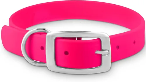 Vista 22 de Regal Dog Products Collar pequeño negro para perros con doble hebilla resistente y anillo en D Collar de perro ajustable de Biothane