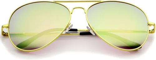 Vista 3 de zeroUV - Gafas de sol de aviador con espejo espejo completo y lente de espejo