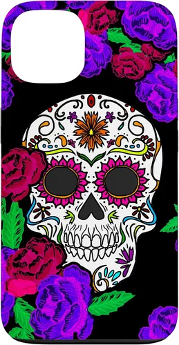 Vista 7 de Funda de regalo mexicana para iPhone 17, diseño de calavera de azúcar