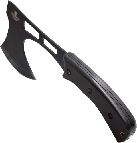 Vista 5 de Snake Eye Tactical Compact Tomahawk Full Tang Hacha de camping Aire libre Gaming (negro)