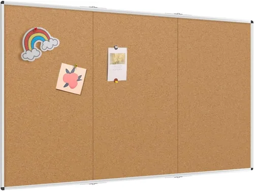 Vista 9 de VIZ-PRO Tablero de anuncios de corcho, 48 X 24 pulgadas, marco de aluminio plateado