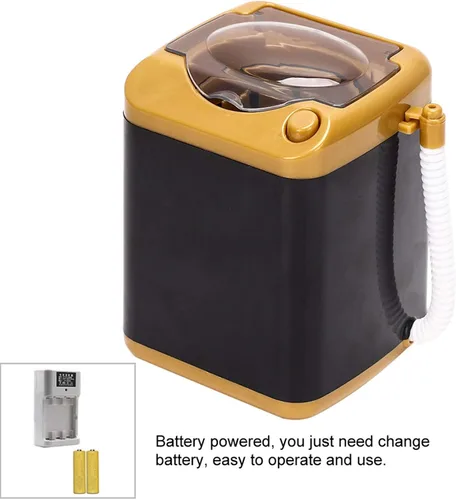 Vista 7 de Voluxe Mini lavadora, máquina de limpieza, lavadora eléctrica, lavadora de hogar para regalo (dorado)