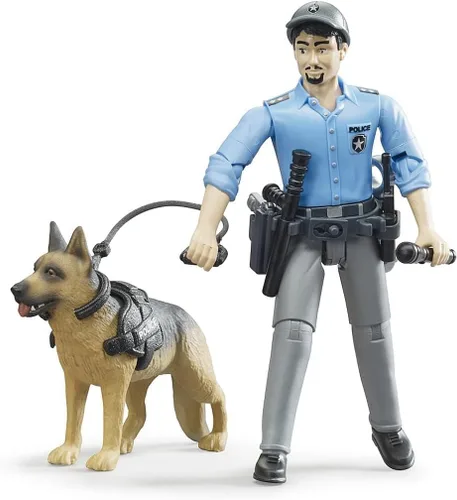 Vista 3 de Bruder 62150 bworld Policía con perro