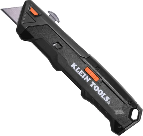 Vista 6 de Klein Tools 44306 FLICKBLADE - Cuchillo utilitario plegable 2 en 1 y raspador con almacenamiento de cuchillas integrado, posiciones de bloqueo