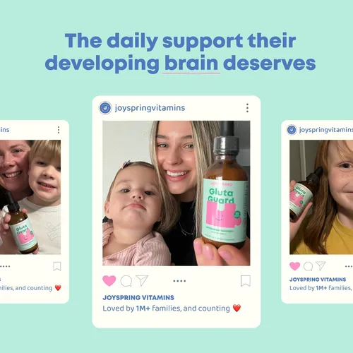 Vista 2 de JoySpring Suplemento de glutatión liposomal para niños Apoya el habla y el contacto visual 50 mg de gotas antioxidantes de L-glutatión