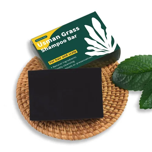 Vista 7 de Barra de champú natural Usman Grass, cubre el cabello gris, barra Usma para engrosar y oscurecer el cabello, la solución definitiva