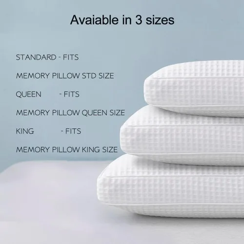 Vista 5 de STONECREST - Protector de almohada con refuerzo, 1 unidad, fundas de almohada con refuerzo de alta calidad con cremallera (blanco, Queen)