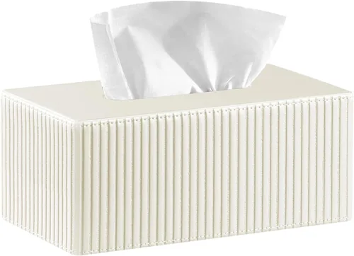 Vista 11 de Funda rectangular grande para caja de pañuelos con cinturón inferior, se albaricoque
