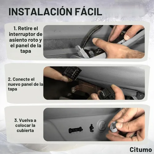 Vista 3 de 25974714 Interruptor de asiento eléctrico Interruptor de ajuste delantero izquierdo lado del conductor para Buick Chevy Cadillac GMC Ajustador Botón