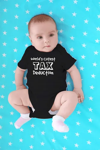Vista 4 de CBTwear La deducción de impuestos más linda del mundo, ropa de bebé, trajes divertidos para recién nacidos para niños y niñas