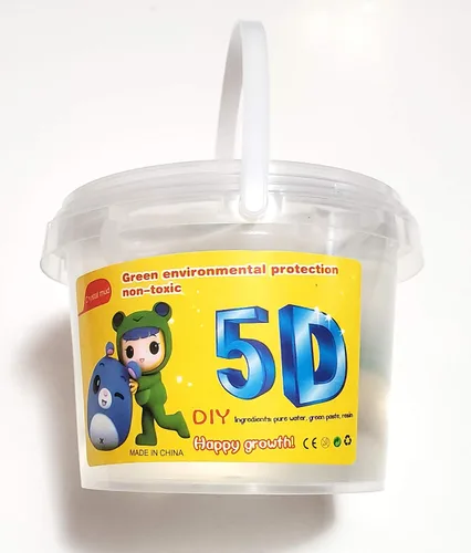 Vista 2 de Enorme 500 gramos (1.1 lb) Slime Transparente Claro para Bromas, Juguete de Regalo para Niños, Favor de Fiesta, Truco de Slime Cristalino