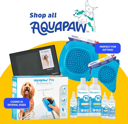 Vista 8 de Aquapaw Alfombrilla de silicona para lamer perros – Almohadilla de alimentación lenta con ventosa – Ayuda calmante para el tiempo del baño y aseo