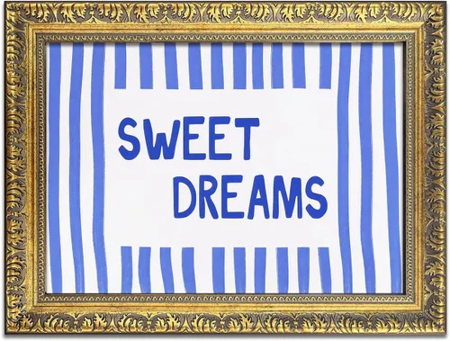 Vista 28 de Arte de pared moderno de mediados de siglo para guardería, impresión de paisaje retro a rayas con cita nocturna de amor, estilo vintage, póster
