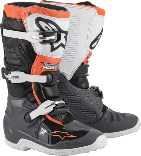 Vista 19 de Alpinestars Botas Tech 7S Unisex Juveniles Negro/Plata/Blanco/Oro