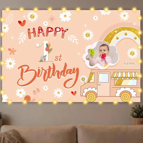 Vista 20 de Dicodes Decoraciones de cumpleaños de unicornio personalizadas para niñas, pancarta de cumpleaños de unicornio, decoración de cumpleaños de princesa