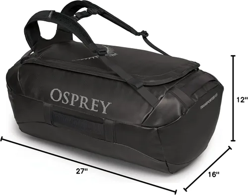 Vista 3 de Osprey Transporter - Bolsa de viaje (40 litros), color negro
