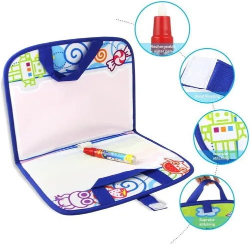 Vista 6 de Coolplay Actividades para niños Esterilla de dibujo de agua Pintura con pluma de agua Avión Viaje Juguete para niños pequeños