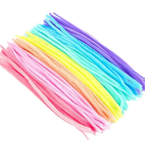 Vista 8 de Pipe Cleaners Chenille Pipe Cleaners 100-1500PCS Colorful Twist Color mixing