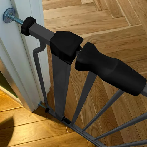 Vista 7 de BalanceFrom - Puerta de seguridad para bebés fácil de caminar, se adapta a aberturas de 29.1 a 33.8 pulgadas