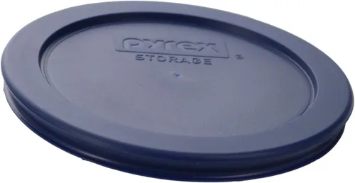 Vista 4 de Pyrex 7200-PC Tapas de Almacenamiento Redondas Azul Oscuro de 2 Tazas - Tapas Pyrex Originales Genuinas - Paquete de 2