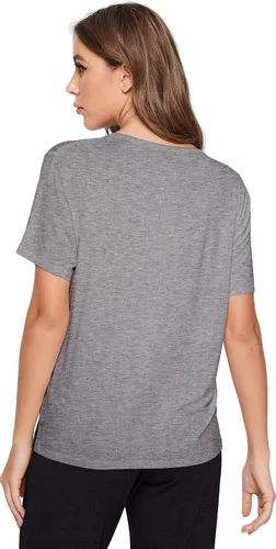 Vista 3 de GYS Camiseta de manga corta de bambú suave para mujer