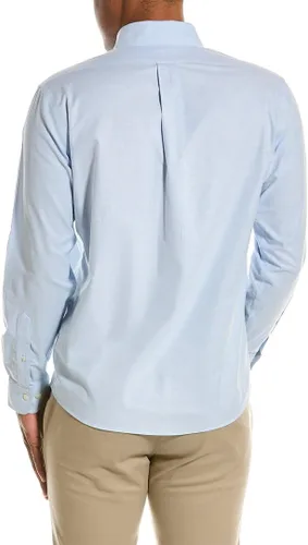 Vista 2 de Brooks Brothers Camisa deportiva Oxford elástica sin planchado para hombre de manga larga