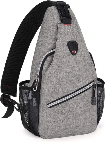 Vista 8 de MOSISO Mochila Mini de Bandolera, Pequeña Mochila de Senderismo, Mochila de Viaje, Mochila Casual para Deportes al Aire Libre, Negra