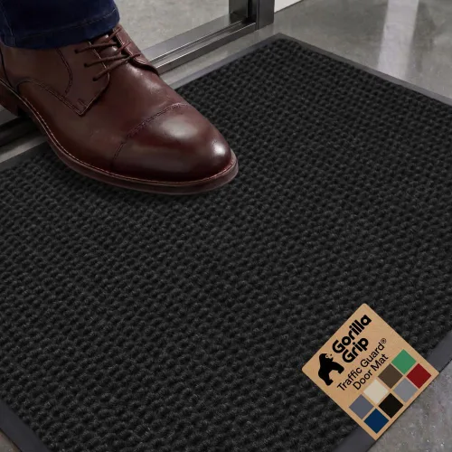 Vista 37 de GORILLA GRIP Traffic Guard - Tapete resistente para interiores y exteriores Negro